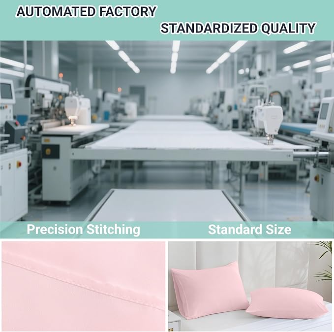ZPECC Pillow Cases Standard Size Set of 12, 20x26 Envelope Closure Pillowcases - Image 4