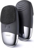 Facial Cleansing Brush, 3-in-1 Electric Silicone Face Scrubber, Vibrating by Uimoky