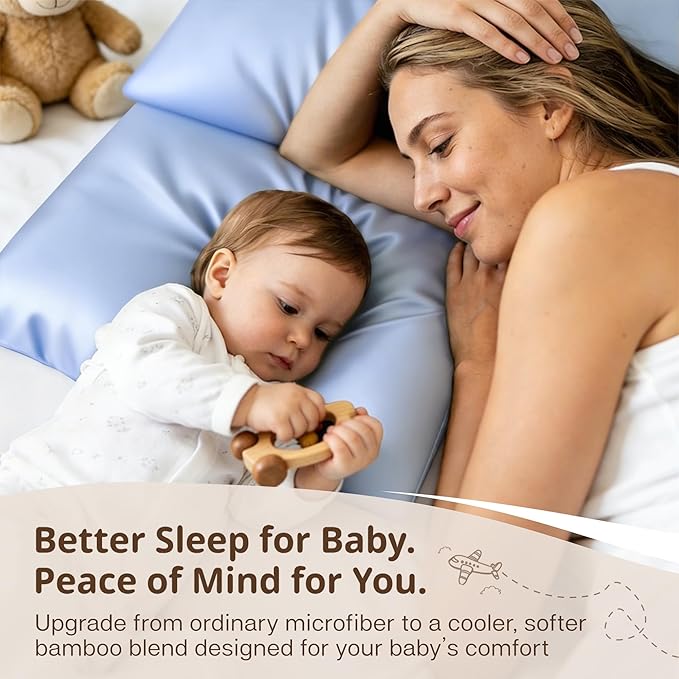 MR&HM Breathable Toddler Pillowcase 13"x18" Travel Pillow Case Set of 2 - Image 6