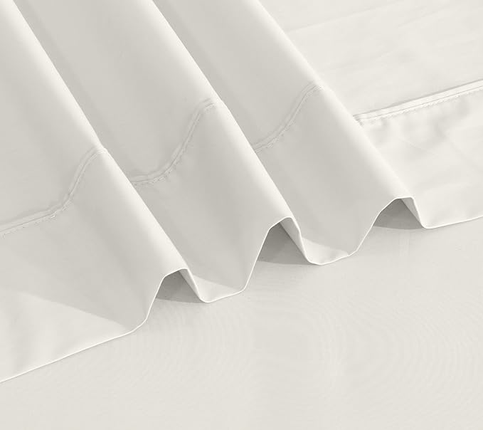 RUVANTI 100% Cotton Sheets – Full Size Percale Bedding, Cooling & Breathable - Image 8