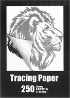 Tenare 250 Sheets Tracing Paper for Drawing Light up Tracing Paper Pad Translucent Sketching Drawing DIY Crafts Painting Works(White,8.3 x 11.7 Inch)