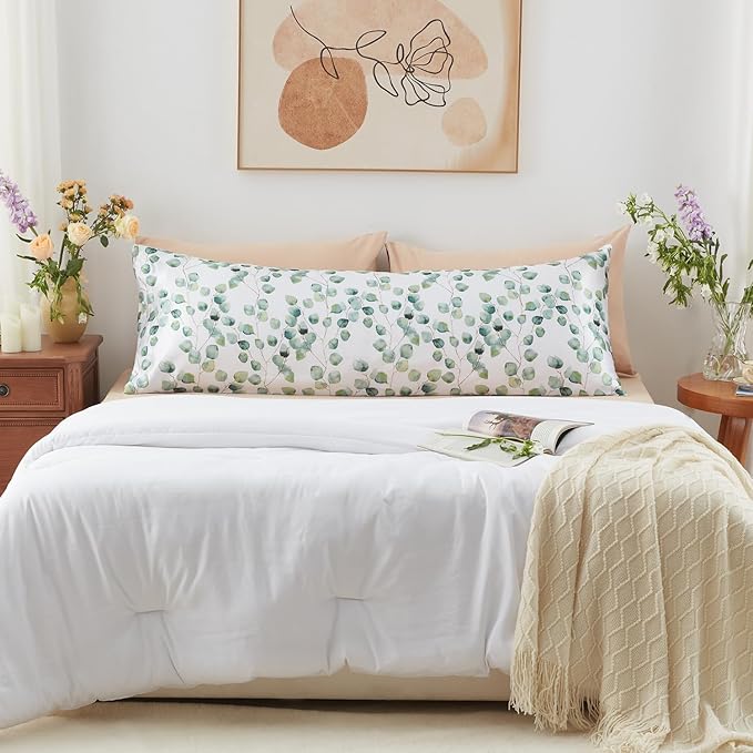 EXQ Home Satin Body Pillow Pillowcase Super Soft Silk Pillowcase, Body Pillow - Image 5