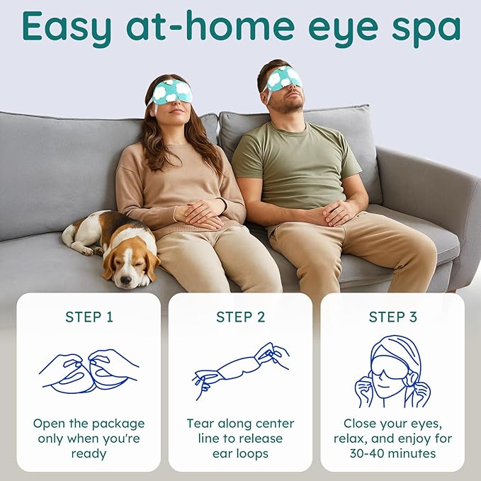 16 Pack Unscented Steam Eye Mask - Image 4
