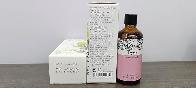 Thyme 3.38fl.oz Essential Oil, PHATOIL Aromatherapy Essential Oils - Image 8