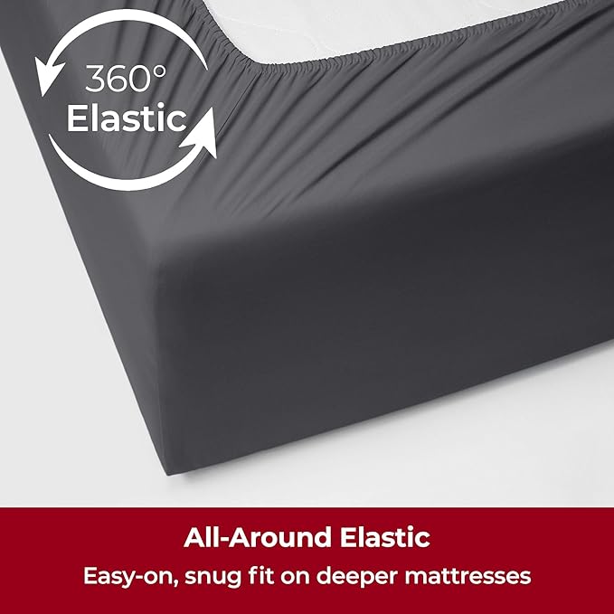Mellanni Extra Deep Split King Sheets - Image 5