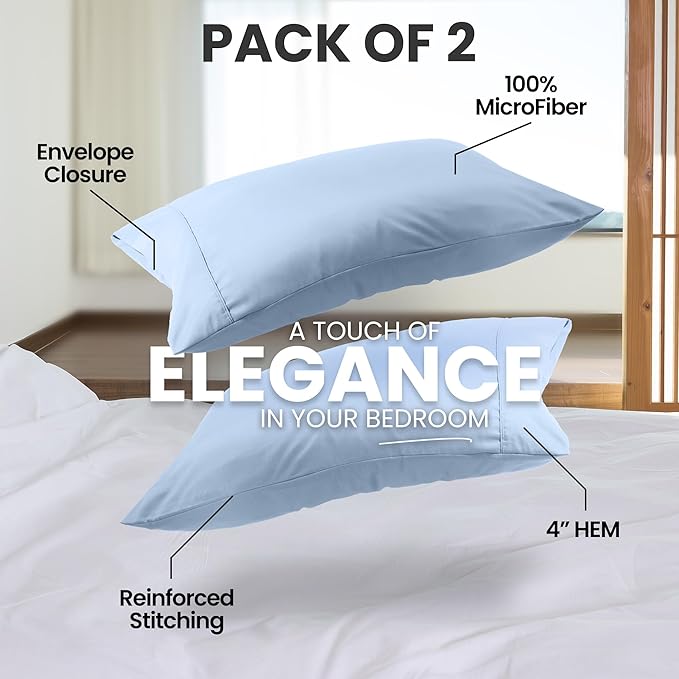 Utopia Bedding Pillow Cases King Size 2-Pack – Soft Brushed Microfiber – - Image 5