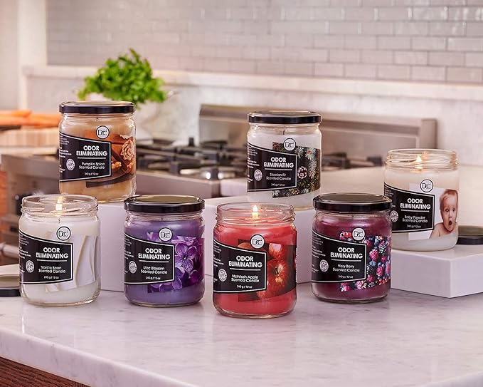 Baby Powder Odor Eliminating Highly Fragranced Candle - Image 6