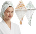2-Pack Microfiber Hair dring Towel | 50% Faster Drying, Ultra Absorbent & Frizz by YHPDYL