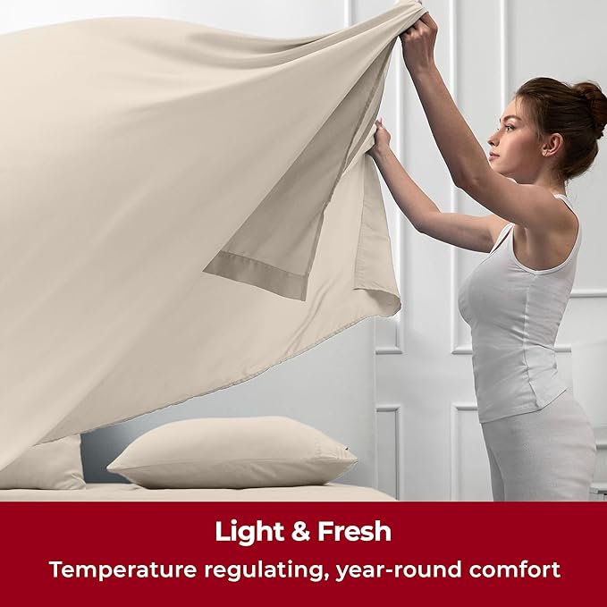 Mellanni Split King Sheets Set - Image 4