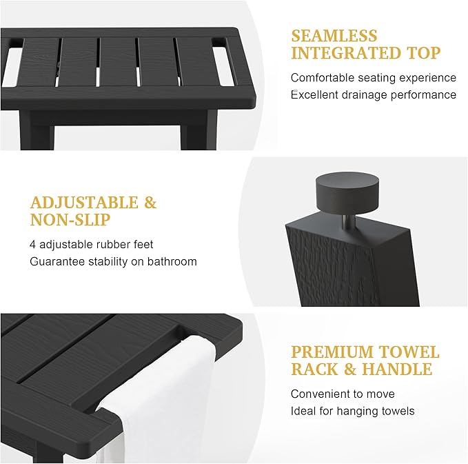 HIPS Shower Bench Inside Shower Stool - Image 5