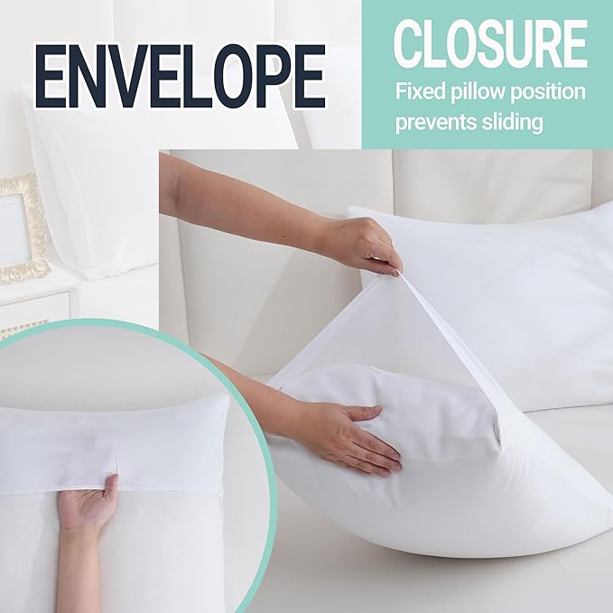 ZPECC Pillow Cases Queen Size Set of 12, 20x30 Envelope Closure Pillowcases - Image 5