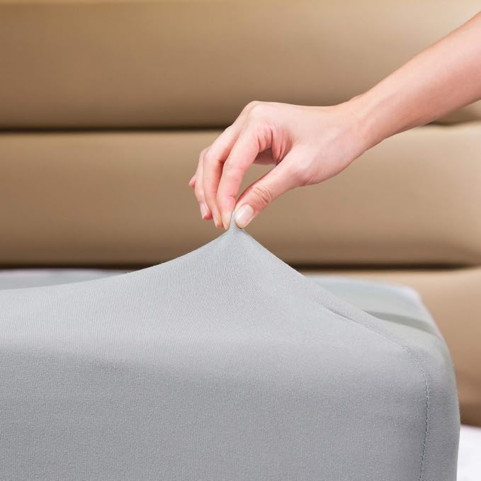Fitted Sheet- COSMOPLUS King Fitted Sheet Only（No Flat Sheet or Pillow Shams） by COSMOPLUS