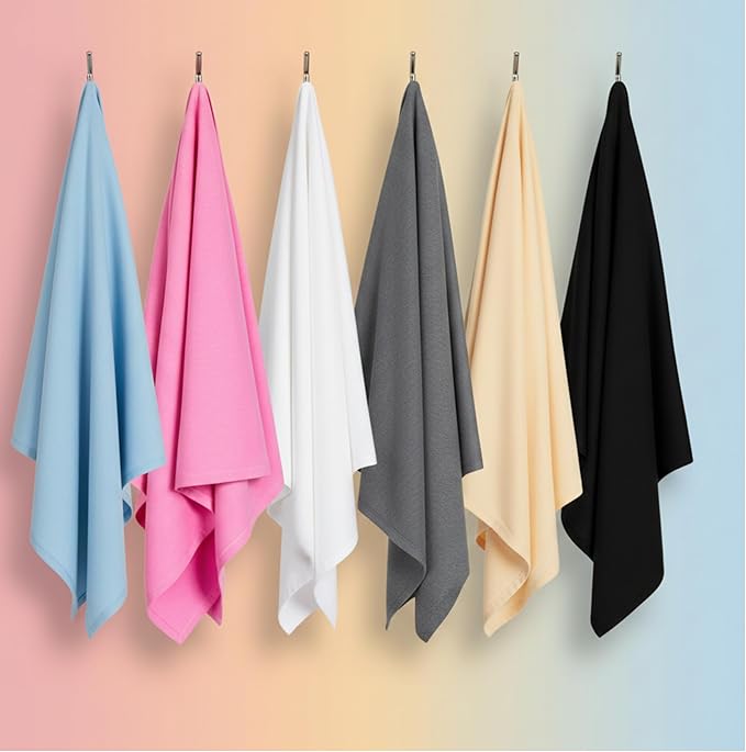 OOF! Halo T-Shirt Hair Towel | 100% Cotton Jersey Knit w/MoistureLock | No - Image 8