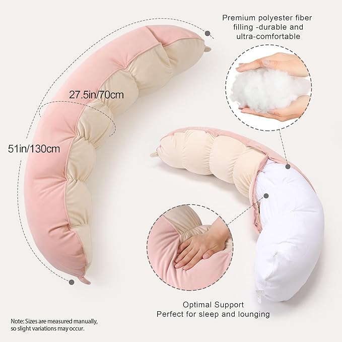 Peallow – Long Round Body Pillow - Image 3