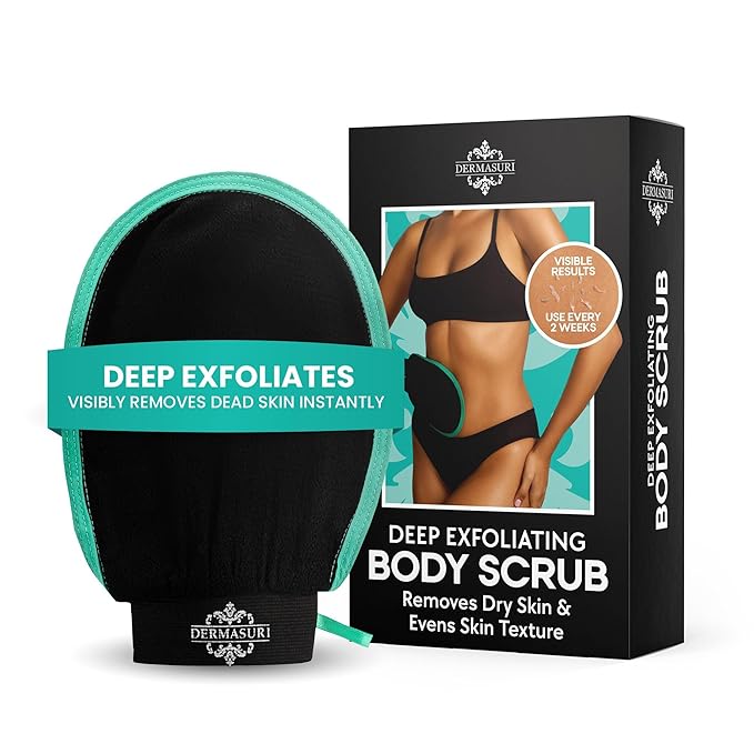 Dermasuri - Deep Exfoliating Glove - Korean Exfoliating Mitt & Body Scrubber - by Dermasuri