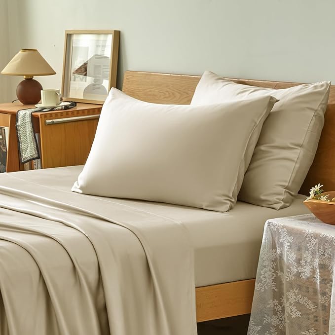 Homiest Cooling Pillow Cases Standard Size Set of 2, 100% Rayon Derived from - Image 2