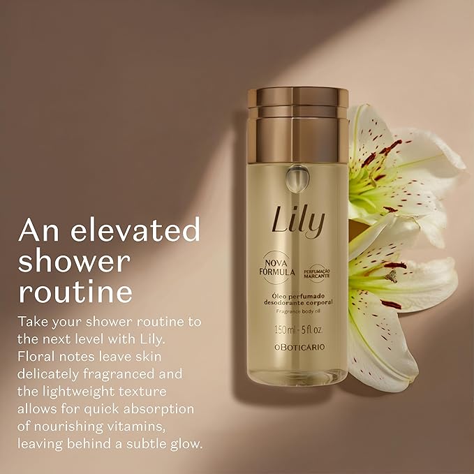 Lily Scented Body Oil, Lightweight and Fast Absorbing Moisturizing Body Oil - Image 6