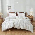 Simple&Opulence 100% Washed Linen Duvet Cover Set 5pcs Basic Style Natural by SimpleOpulence