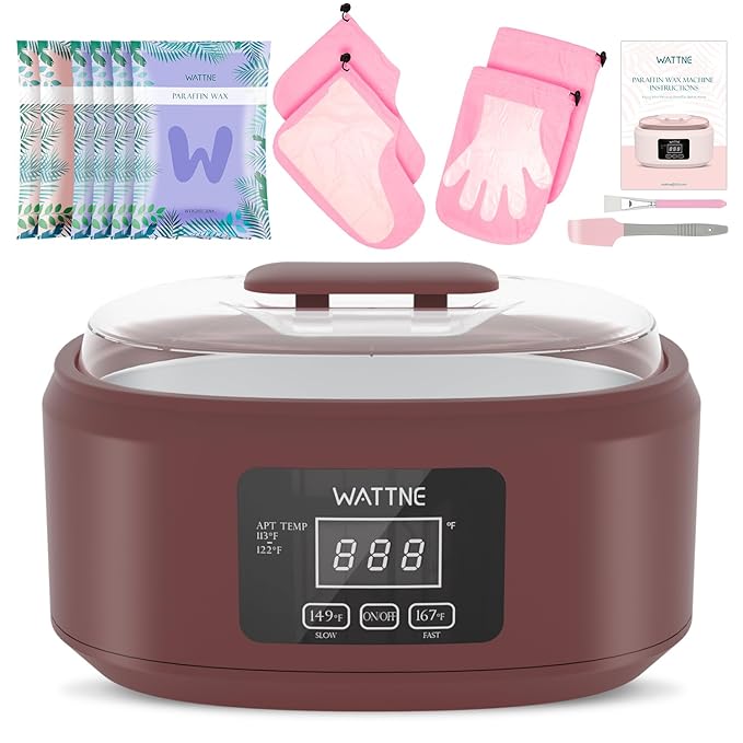 Paraffin Wax Machine for Hand and Feet -Paraffin Wax Warmer Moisturizing Kit by Wattne