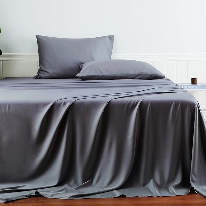 Bamboo Viscose Flat Sheets Only, Sateen Weave Full Size Flat Sheet Only - Image 5