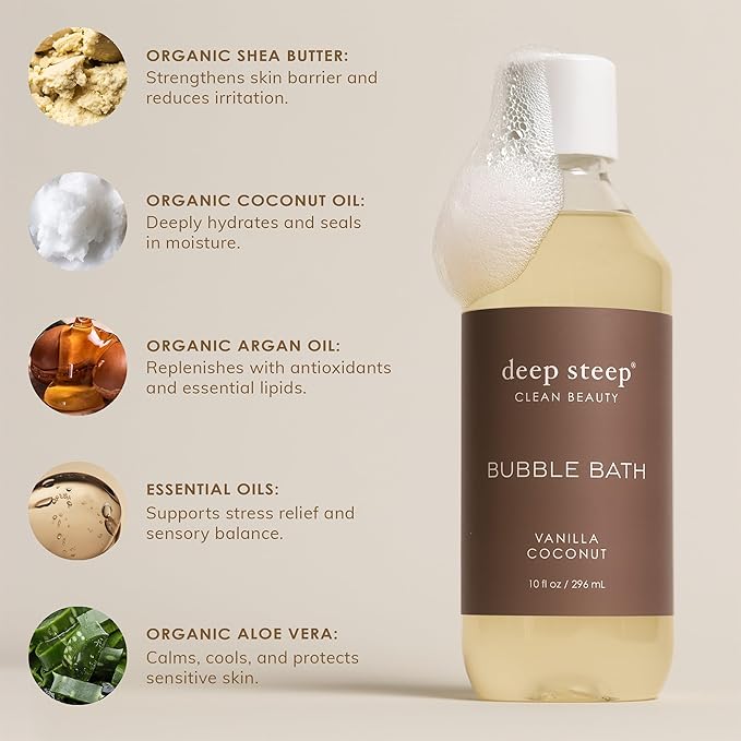 Deep Steep Bubble Bath, Lavender Chamomile, 10 oz – Soothing Soak - Image 7