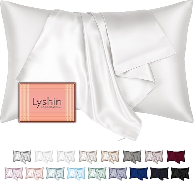Silk Pillow Cases Standard Size by LYSHINSILKPILLOWCASES