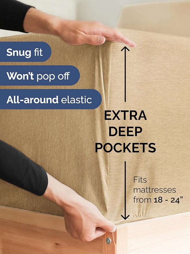 Extra Deep Full Fitted Sheet - Image 2