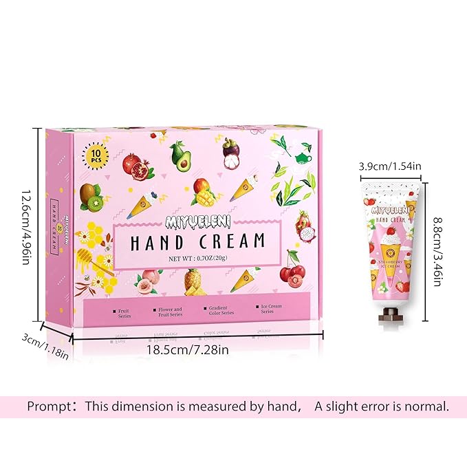 10 Pack Hand Cream Gift Set, Moisturizing Hand Lotion Travel Size, Gifts - Image 7