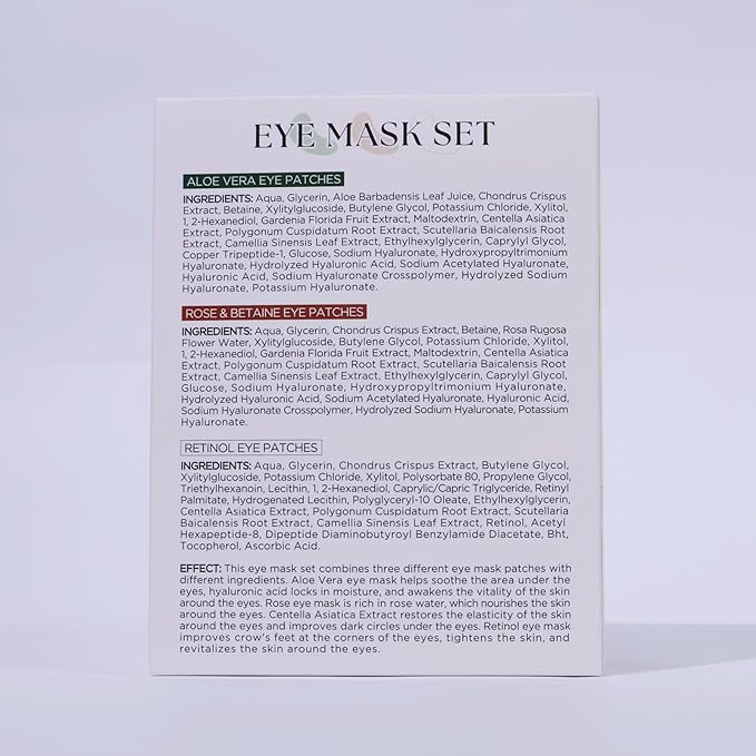 Yeokoe Under Eye Patches For Puffy Eyes and Dark Circles Wrinkle, 30 Pairs Face - Image 9
