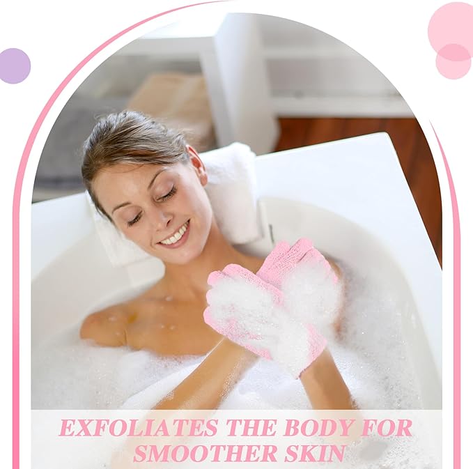 Ramede 30 Pair Exfoliating Glove Double Sided Exfoliating Bath Gloves Pack - Image 6