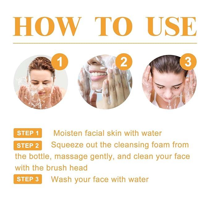 2 Pcs Turmeric Facial Cleanser, Glow Wash Turmeric Face Wash - Image 6