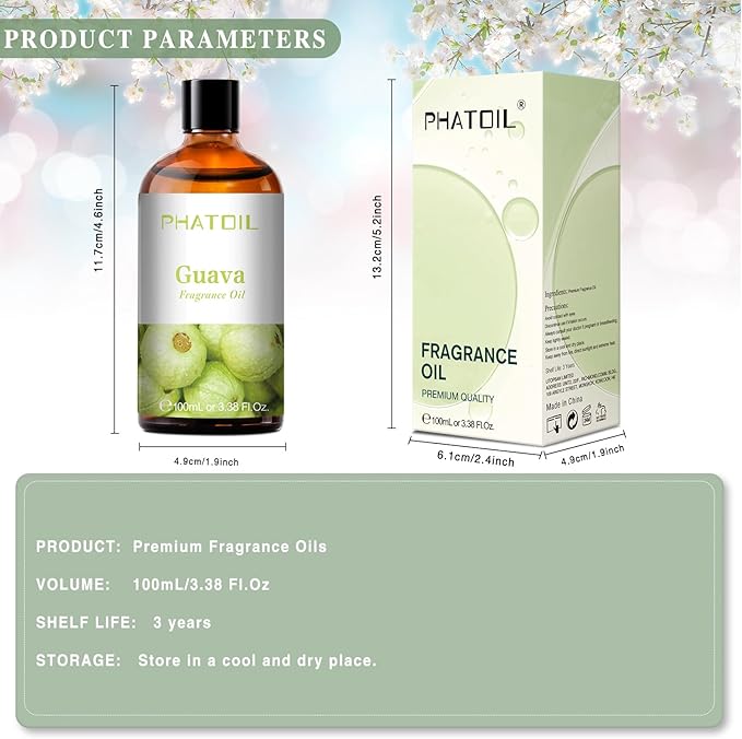PHATOIL 3.38FL.OZ Guava Fragrance Oils - Image 6