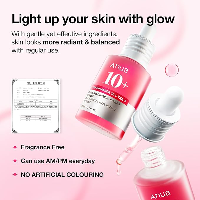 Anua Niacinamide 10 + TXA 4 Serum, Dark Spot Care, Hyaluronic Acid, Tranexamic - Image 6