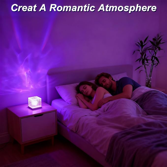 Rechargeable Shower Lights for Inside Shower, 16 Color Ocean Wave Projector - Image 5
