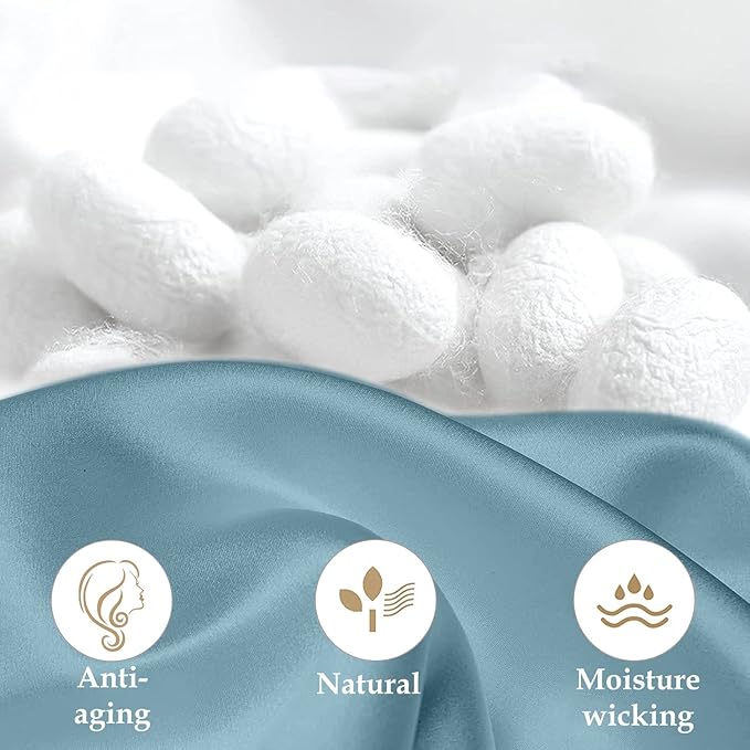 INSSL Silk Pillowcase for Women, Mulberry Silk Pillowcase for Hair and Skin and - Image 4