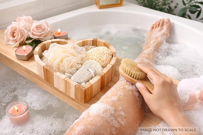 Essentials Spa Gift Set for Women, Heart Shaped Self Care Gift, Relaxation Bath - Image 6