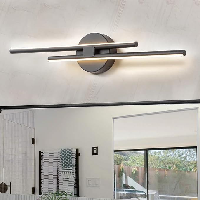 EDISLIVE Dimmable Modern LED Vanity Light Fixtures Bathroom Vanity Wall Lighting - Image 2