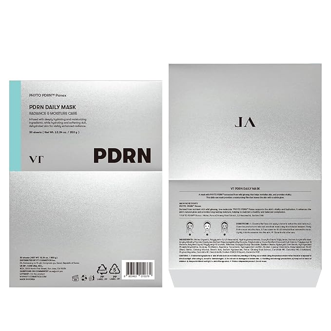 VT COSMETICS PDRN Daily Mask 30 Sheets, Vegan PDRN - Image 6