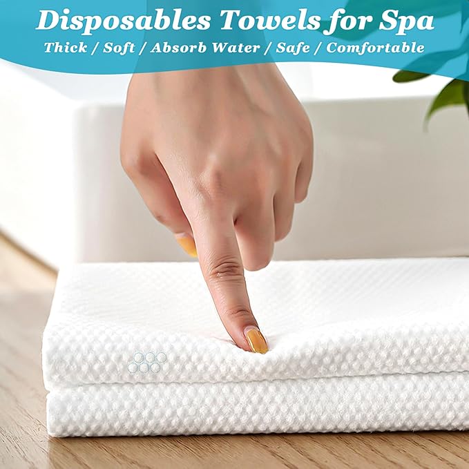 Premium Disposable Towel, Quick Dry Disposable Hair Towels Spa Salon Towel - Image 5