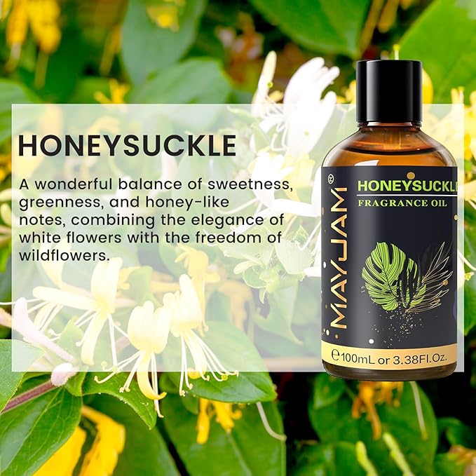 MAYJAM 100ML/3.38FL.OZ Honeysuckle Fragrance Oils - Image 3