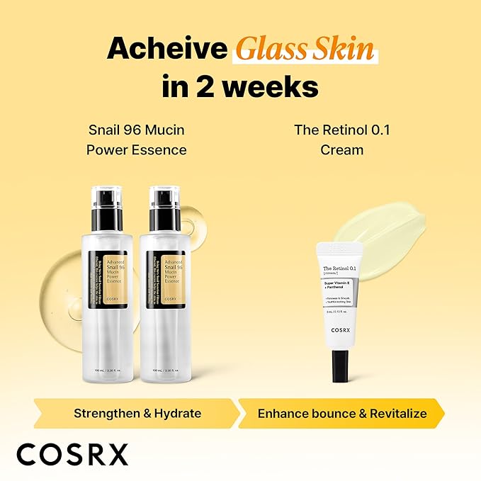 COSRX Snail 96% Mucin Power Essence 2ea & Retinol 0.1% Cream Mini Sample 1ea - Image 3