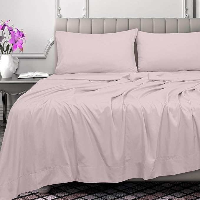 Royale Linens 300 Thread Count 100% Long Staple Combed Cotton Flat Sheet - Image 2