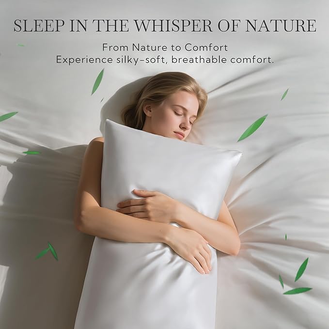 MR&HM King Pillow Cases Set of 2, Cooling Pillow Case - Image 4