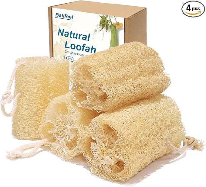 Organic Natural Loofah Sponges 4.7'' Luffa Spa by Unknown