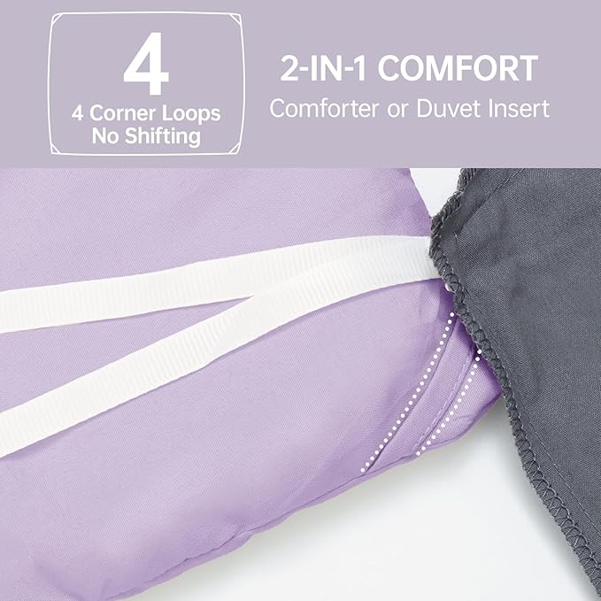 MUXHOMO Full Comforter Sets, All Season Ultra Soft Down Alternative Bedding - Image 6