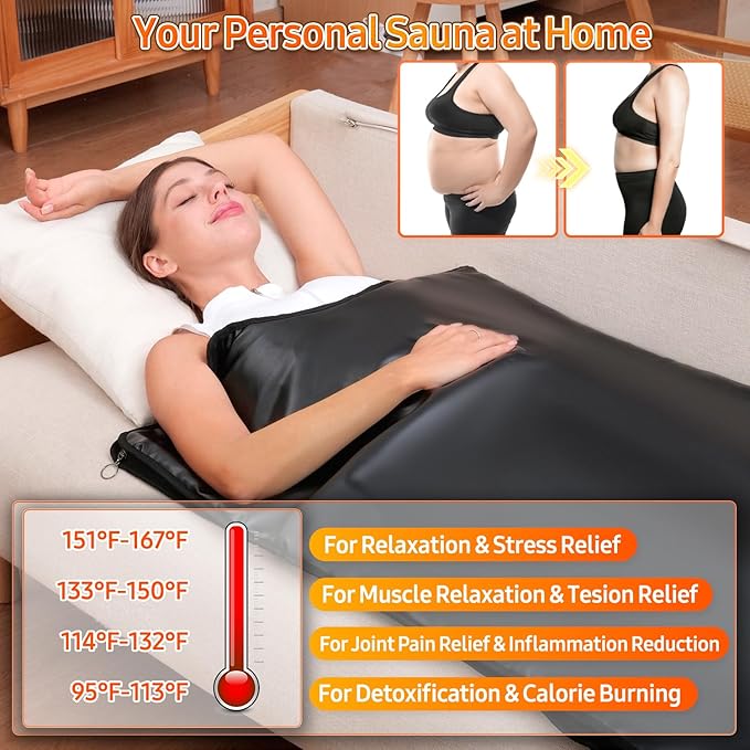 Infrared Sauna Blanket for Home: Portable Far Infrared Heating Blanket for Full - Image 6