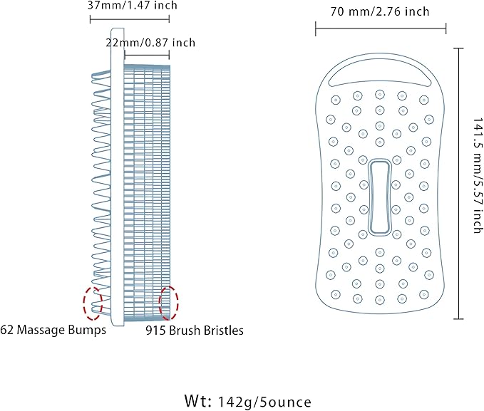 2 PC Silicone Body Scrubber, 2 in 1 Exfoliating Shower Bath Scrubber, Soft - Image 8
