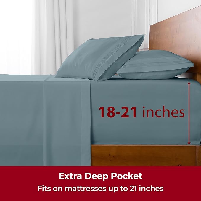Mellanni Extra Deep Full Sheets - Image 6