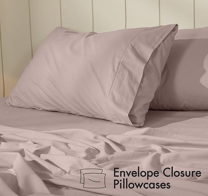 RUVANTI 100% Cotton Sheets – King Size Percale Bedding, Cooling & Breathable - Image 5