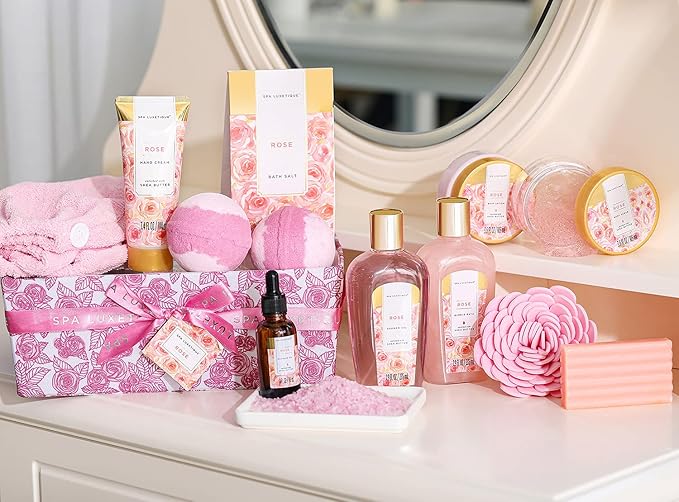 Spa Luxetique Spa Gift Baskets for Women, Bath Bombs, Body Lotion, Hand Cream - Image 7